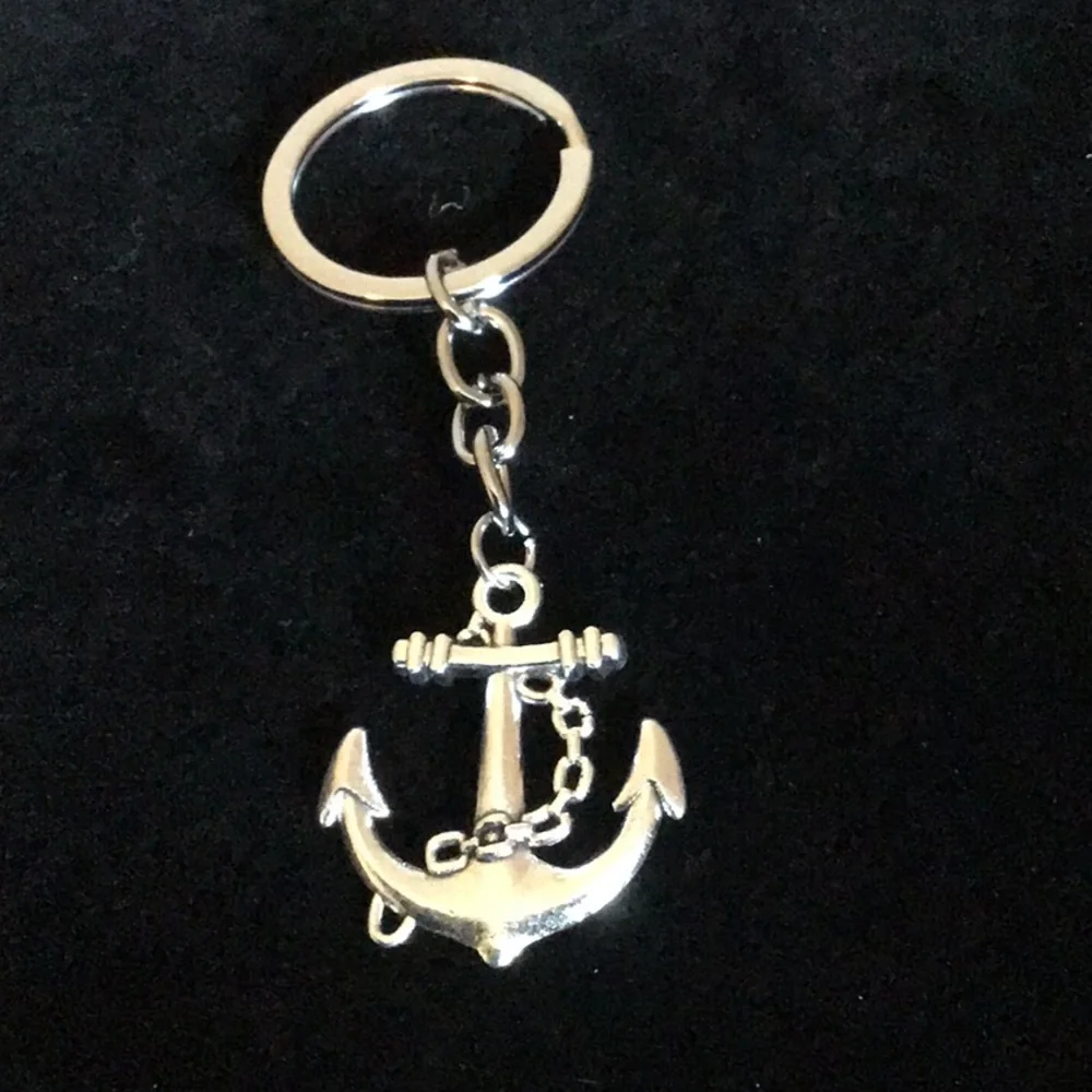 Ship Anchor Keychain Stainless Steel New